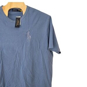 Polo Ralph Lauren Mens T-Shirt Blue Big Pony Logo Crew Neck Tee 3XLT NWT